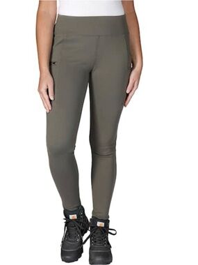 Carhartt Force Lightweight Utility Olive Green Leggings Pocket Women’s Medium